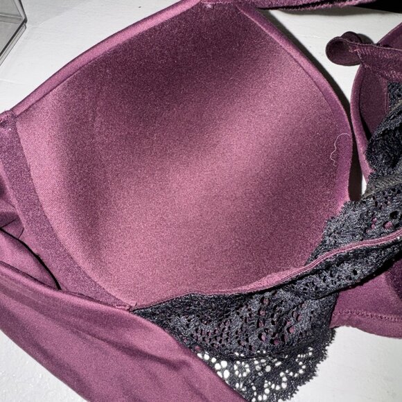 Soma Embraceable Full Cov Geo Lace Racerback Underwire Lined Bra Size 38C - Picture 9 of 11